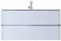 Am.Pm Тумба с раковиной Sensation 100 светло-голубой, глянцевая